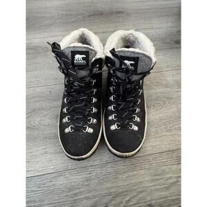 Sorel Women Waterproof Black Boots Pre Owned 10